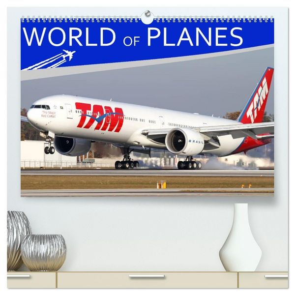 Produktbild: World of Planes (High Quality Premium Wall Calendar 2026 DIN A2 landscape),CALVENDO 12 Month Wall Calendar