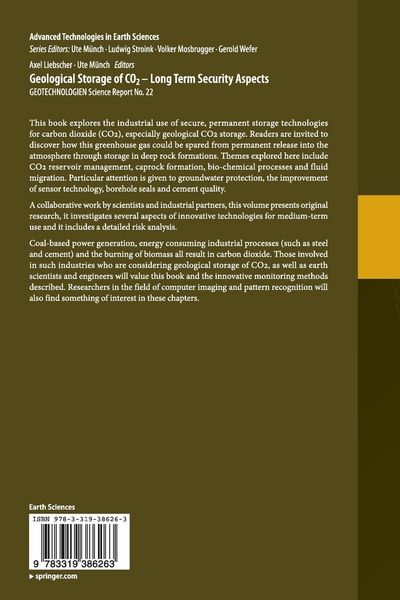 Produktbild: Geological Storage of CO2 &ndash; Long Term Security Aspects