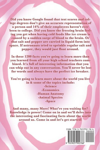 Produktbild: 1200 Fun, Random & Interesting Facts To Win Trivia! - Fact Books For Kids (Boys and Girls Age 12 - 15)