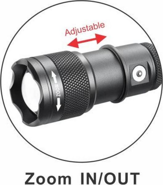 Produktbild: Powertac FlexBeam 12908 LED Taschenlampe akkubetrieben 1200lm 600h 105g