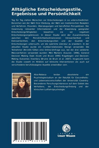 Produktbild: Allt&auml;gliche Entscheidungsstile, Ergebnisse und Pers&ouml;nlichkeit