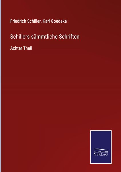 Produktbild: Schillers s&auml;mmtliche Schriften