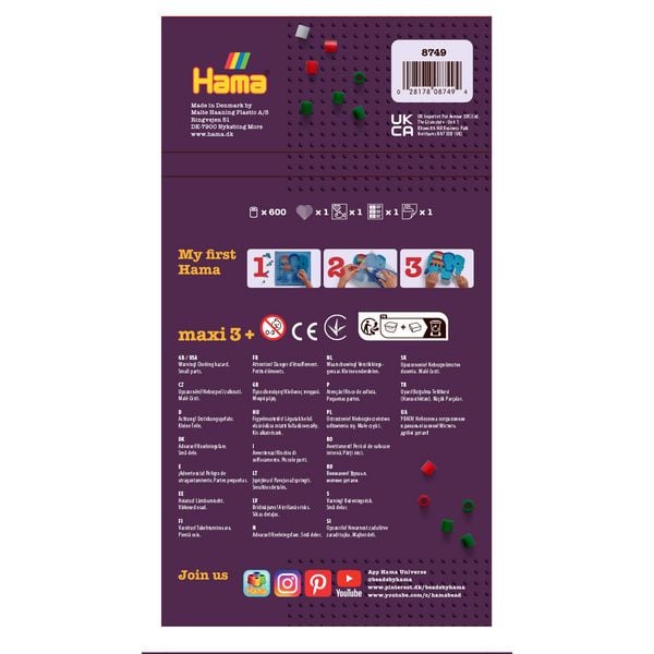 Produktbild: HAMA Maxi-Perlen, Box Weihnachten