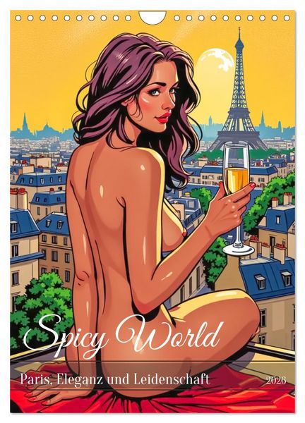 Produktbild: Spicy World - Paris, Eleganz und Leidenschaft (Wandkalender 2026 DIN A4 hoch), CALVENDO Monatskalender