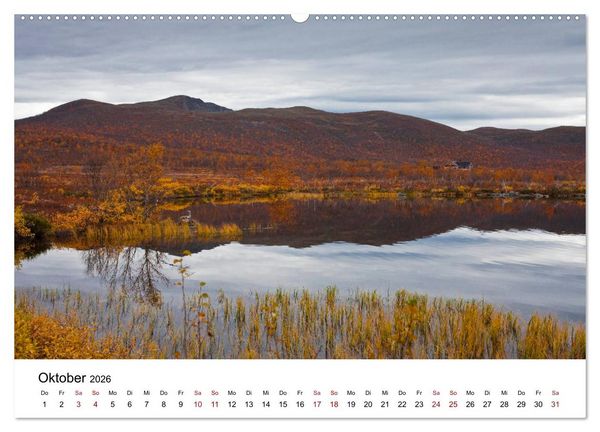 Produktbild: Skandinavien - Hoch im Norden (hochwertiger Premium Wandkalender 2026 DIN A2 quer), Kunstdruck in Hochglanz