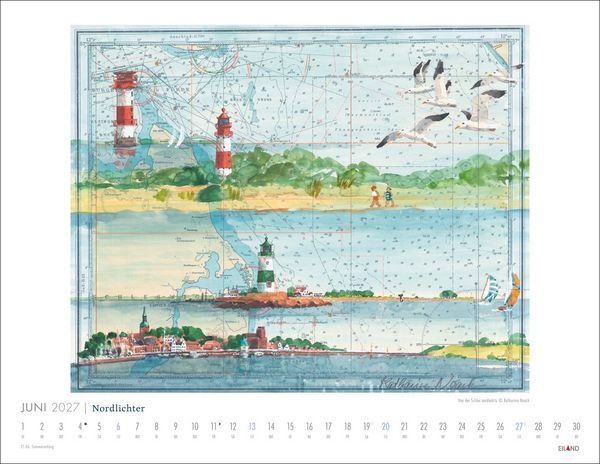 Produktbild: Nordlichter - See(h)karten Kalender 2027