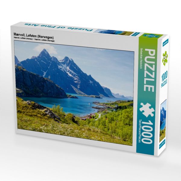 Produktbild: CALVENDO Puzzle M&aelig;rvoll, Lofoten (Norwegen) | 1000 Teile Lege-Gr&ouml;&szlig;e 64x48cm Foto-Puzzle f&uuml;r gl&uuml;ckliche Stunden