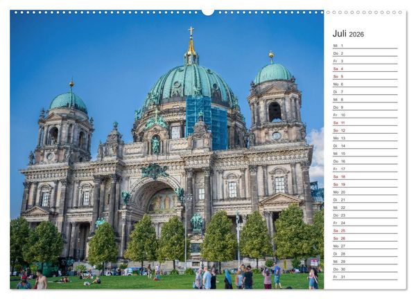 Produktbild: Berlin-Zentrum - Der Planer (Wandkalender 2026 DIN A2 quer), CALVENDO Monatskalender