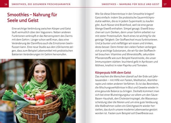Produktbild: Smoothies f&uuml;r K&ouml;rper, Geist und Seele. Kompakt-Ratgeber