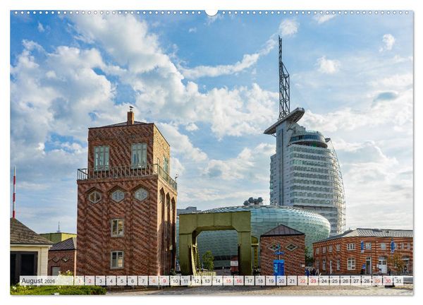 Produktbild: Bremerhaven Stadtansichten (Wandkalender 2026 DIN A2 quer), CALVENDO Monatskalender