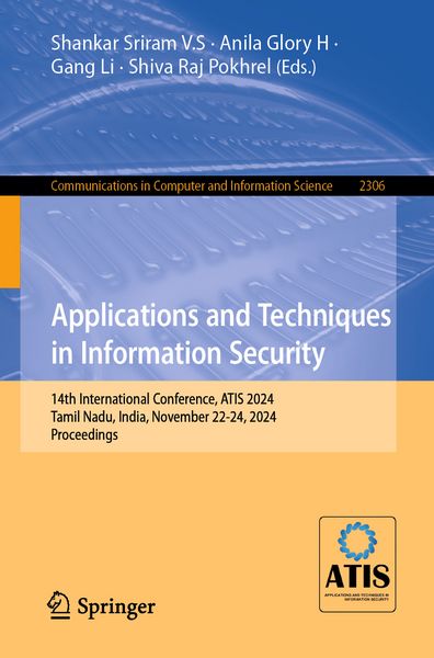 Produktbild: Applications and Techniques in Information Security