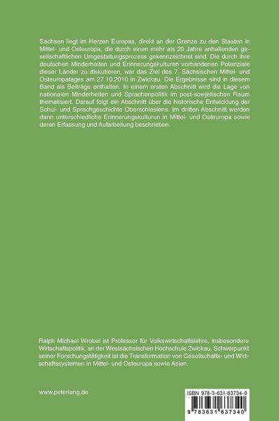 Produktbild: Ethnische Minderheiten und Erinnerungskulturen in Mittel- und Osteuropa