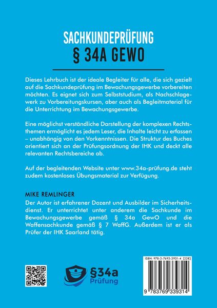 Produktbild: Sachkundepr&uuml;fung &sect; 34a GewO