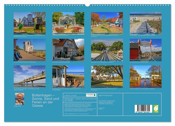 Produktbild: Boltenhagen &ndash; Sonne, Sand und Ferien an der Ostsee (hochwertiger Premium Wandkalender 2026 DIN A2 quer), Kunstdruck in Hochglanz