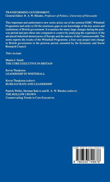 Produktbild: Leadership in Whitehall