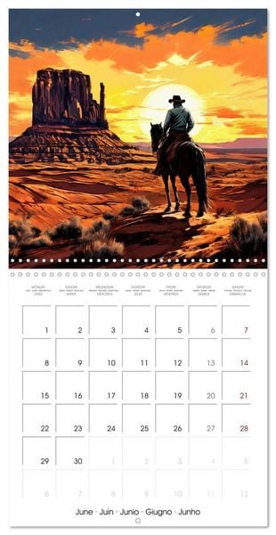 Produktbild: Man and Horse - Western Life (Wall Calendar 2026 12 &times; 12 Inch) CALVENDO 12 Month Wall Calendar