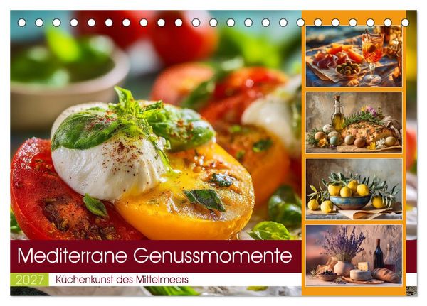 Produktbild: Mediterrane Genussmomente (Tischkalender 2027 DIN A5 quer), CALVENDO Monatskalender