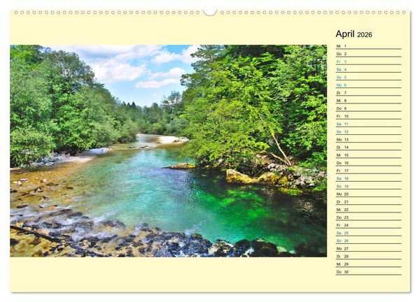 Produktbild: Slowenien - Impressionen eines Naturjuwels (Wandkalender 2026 DIN A2 quer), CALVENDO Monatskalender