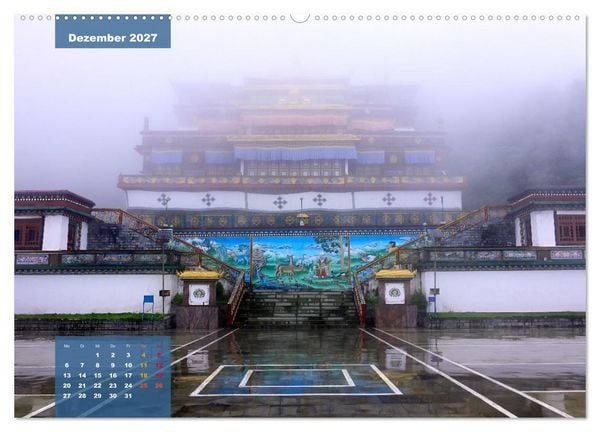 Produktbild: Sikkim &ndash; Buddhistisches Kleinod im Himalaya (hochwertiger Premium Wandkalender 2027 DIN A2 quer), Kunstdruck in Hochglanz