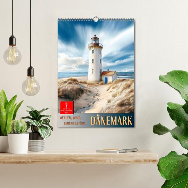 Produktbild: D&auml;nemark - Wellen, Wind, Lebensgef&uuml;hl (Wandkalender 2026 DIN A3 hoch), CALVENDO Monatskalender