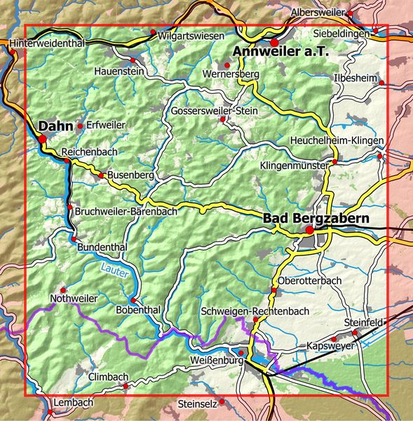 Produktbild: Pf&auml;lzerwald 8. Blatt 42-544, 1 : 25 000