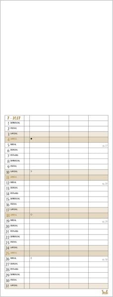 Produktbild: Foto-Malen-Basteln Familientimer gold 2027