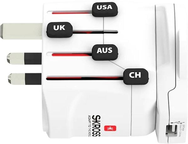 Skross 1.302539 Reiseadapter Pro World & USB