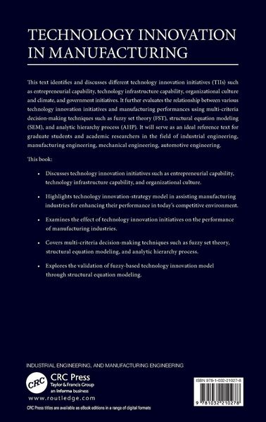 Produktbild: Technology Innovation in Manufacturing