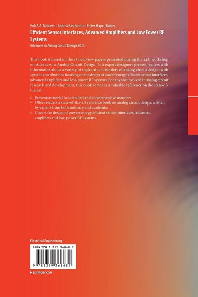 Produktbild: Efficient Sensor Interfaces, Advanced Amplifiers and Low Power RF Systems