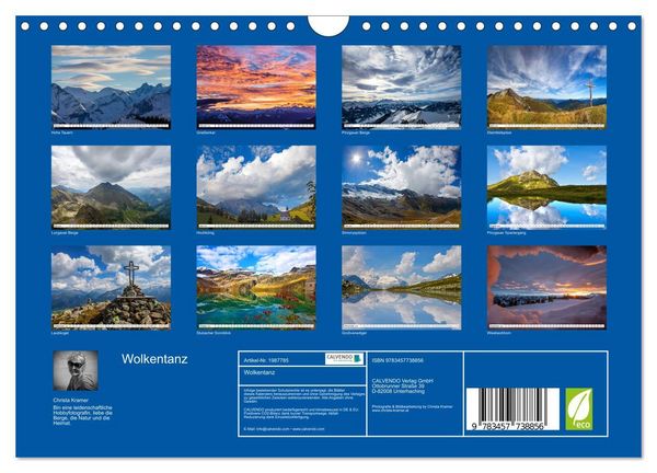 Produktbild: Wolkentanz (Wandkalender 2026 DIN A4 quer), CALVENDO Monatskalender