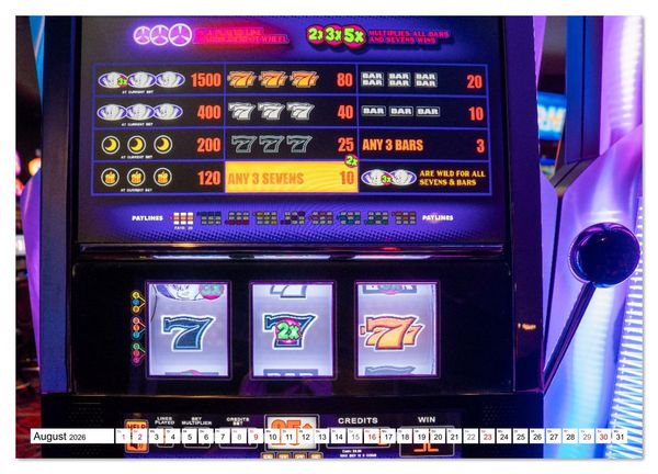 Produktbild: Las Vegas Nightlife - Neonlichter, Casinos und unvergessliche N&auml;chte (Wandkalender 2026 DIN A4 quer), CALVENDO Monatskalender