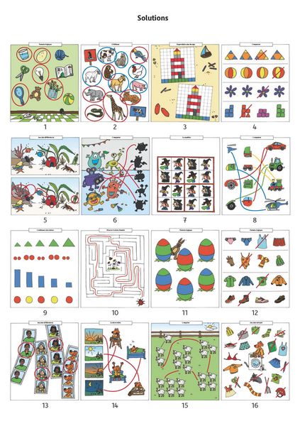 Produktbild: Bloc d'activit&eacute;s pr&eacute;scolaires &agrave; partir de 5 ans pour gar&ccedil;ons et filles, livre garcon 4 ans - Pens&eacute;e logique, devinettes et casse-t&ecirc;te pour appre