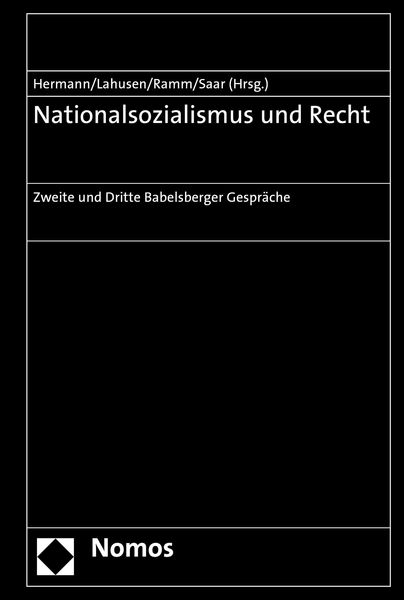 Produktbild: Nationalsozialismus und Recht