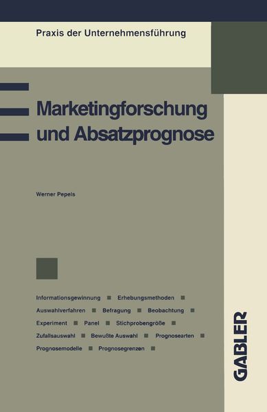 Produktbild: Marketingforschung und Absatzprognose