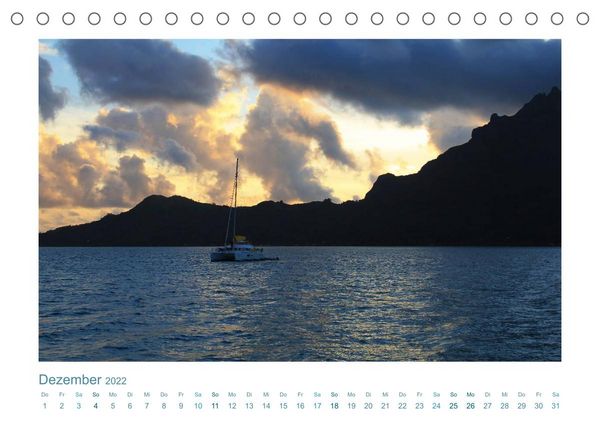 Produktbild: Katamaran-Tour &ndash; Lagunen der S&uuml;dsee (Tischkalender 2022 DIN A5 quer)