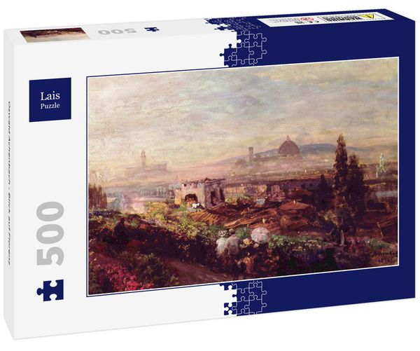 Produktbild: Lais Puzzle Oswald Achenbach - Blick auf Florenz 500 Teile