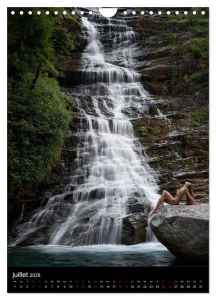 Produktbild: Chutes d'eau au Tessin (Calendrier mural 2026 DIN A4 horizontal), CALVENDO calendrier mensuel