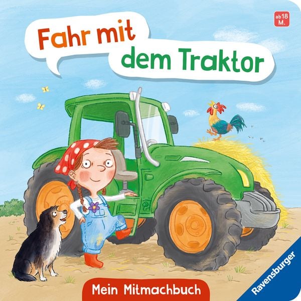 Fahr mit dem Traktor! Mein Bauernhof-Mitmachbuch, Gebundene Ausgabe von Bernd Penners, Ravensburger Verlag GmbH, 9783473422111