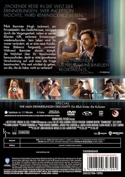 Produktbild: Reminiscence: Die Erinnerung stirbt nie