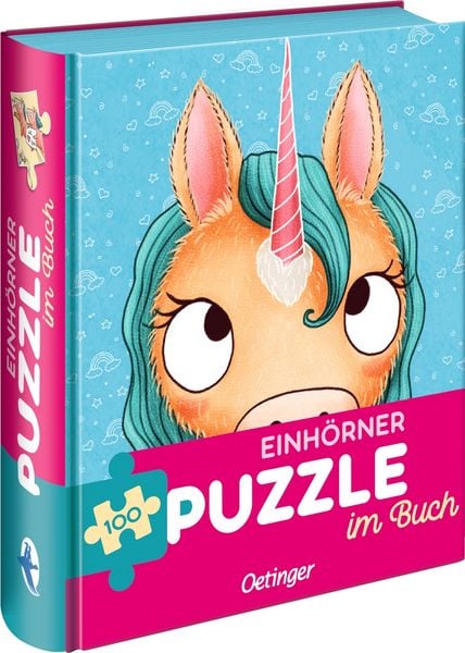 Produktbild: Einh&ouml;rner. Puzzle im Buch. 100 Teile