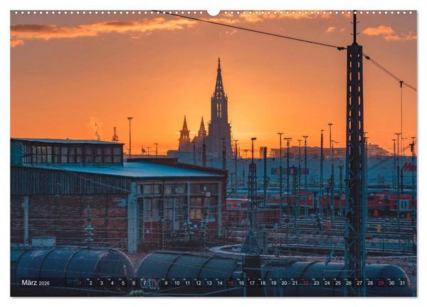 Produktbild: Ulm f&uuml;r Nachtspatzen (Wandkalender 2026 DIN A2 quer), CALVENDO Monatskalender