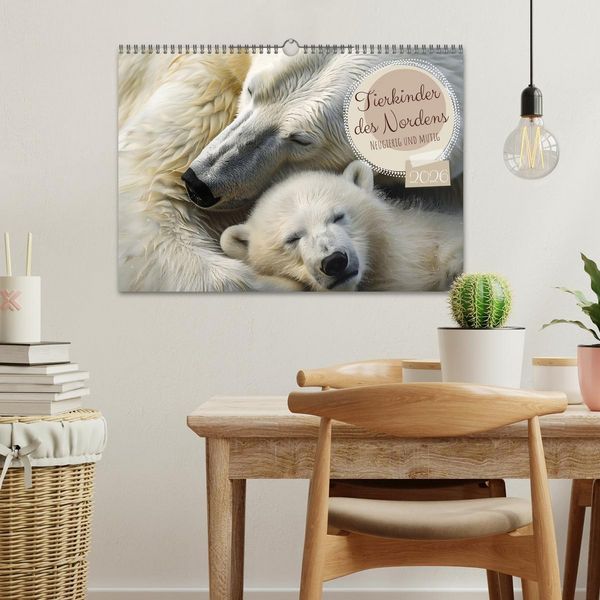 Produktbild: Tierkinder des Nordens (Wandkalender 2026 DIN A3 quer), CALVENDO Monatskalender