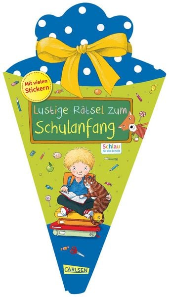 Produktbild: Schlau f&uuml;r die Schule: Lustige R&auml;tsel zum Schulanfang (Schult&uuml;te blau)