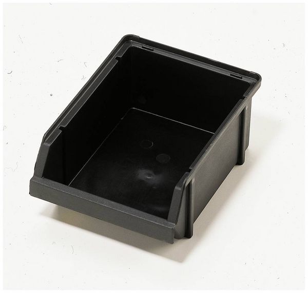 Produktbild: Raaco 109291 ESD Sichtlagerkasten 3-160 (B x H x T) 125 x 75 x 173mm Schwarz 1St.