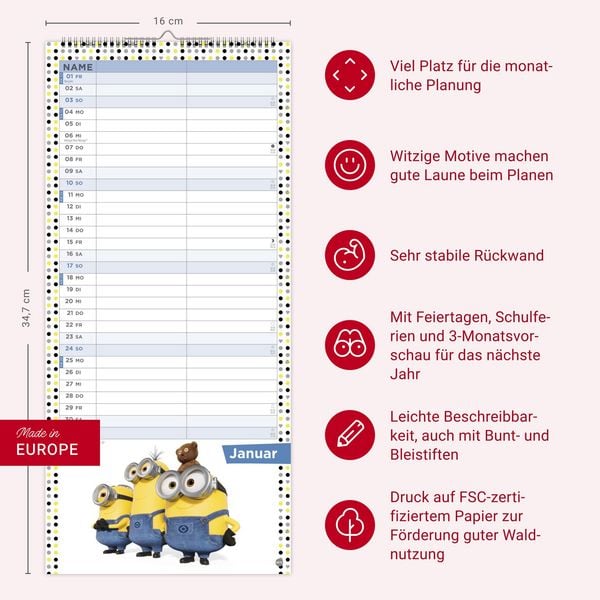 Produktbild: Minions Planer f&uuml;r zwei 2027