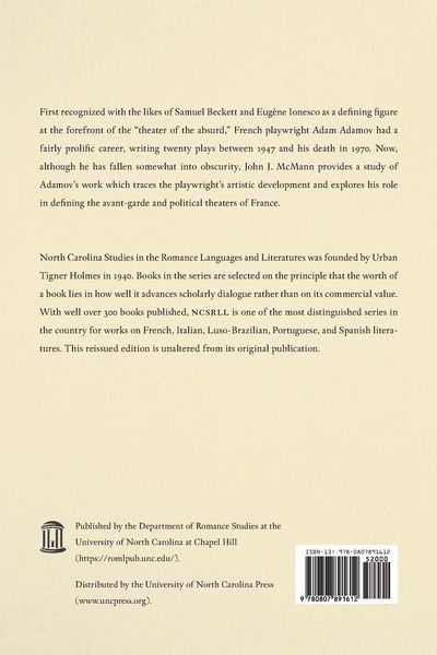 Produktbild: The Theater of Arthur Adamov