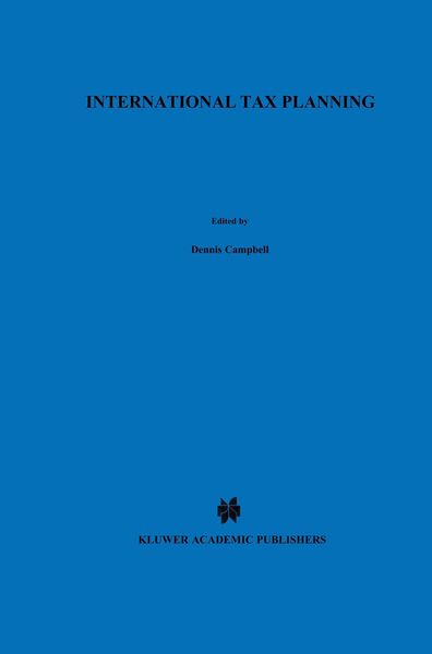 Produktbild: International Tax Planning