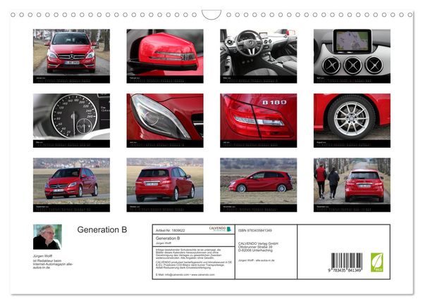 Produktbild: Generation B (Wandkalender 2025 DIN A3 quer), CALVENDO Monatskalender