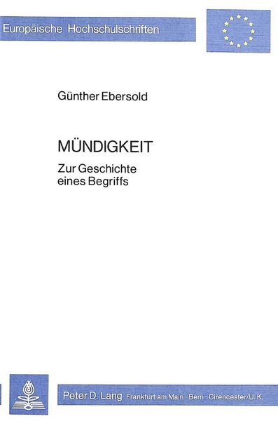 Produktbild: M&uuml;ndigkeit