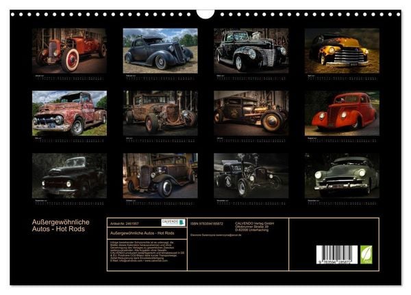Produktbild: Au&szlig;ergew&ouml;hnliche Autos - Hot Rods (Wandkalender 2027 DIN A3 quer), CALVENDO Monatskalender